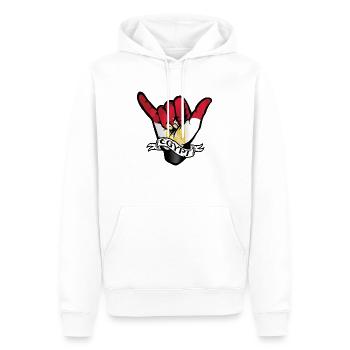 Egypt Shaka - Männer Premium Bio Hoodie - Weiß - Vorne - Nico (187cm)