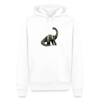 Brontosaurus - Männer Premium Bio Hoodie - Weiß - Vorne - Nico (187cm)