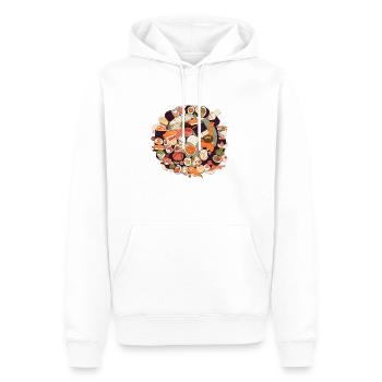 Sushi Love: des délices tentants pour les gourmets - Sweat à capuche Premium bio Homme - blanc - Devant - Nico (187cm)