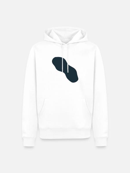 Blob Abstrakt - Männer Premium Bio Hoodie - Weiß