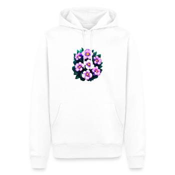 Blume Garten Geschenk Hobbygärtner Blumen Gärtner - Männer Premium Bio Hoodie - Weiß - Vorne - Nico (187cm)