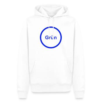 Grün - Männer Premium Bio Hoodie - Weiß - Vorne - Nico (187cm)