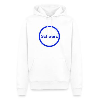 Schwarz - Männer Premium Bio Hoodie - Weiß - Vorne - Nico (187cm)