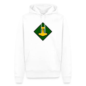 Mjölnir - Sweat à capuche Premium bio Homme - blanc - Devant - Nico (187cm)