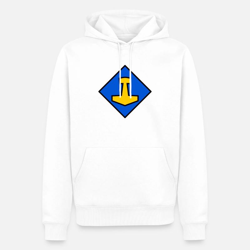 Mjölnir - Sweat à capuche Premium bio Homme - blanc