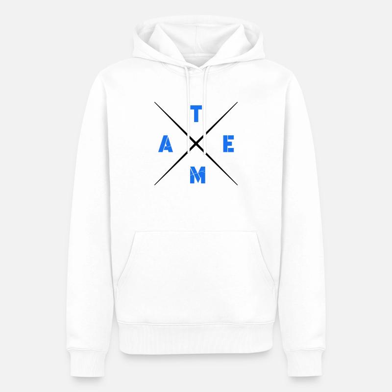 équipe - Sweat à capuche Premium bio Homme - blanc