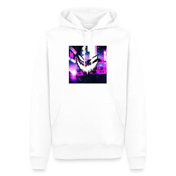 Voiture à la dérive Phonk - Sweat à capuche Premium bio Homme - blanc - Devant - Nico (187cm)