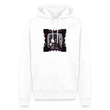 Anime goth girl in a Frame - Men’s Premium Organic Hoodie - white - Front - Nico (187cm)