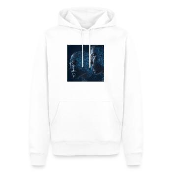 Future Vision 2 - Männer Premium Bio Hoodie - Weiß - Vorne - Nico (187cm)