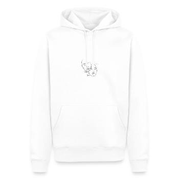 You and me - Männer Premium Bio Hoodie - Weiß - Vorne - Nico (187cm)