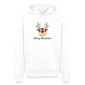 Merry Christmas - Männer Premium Bio Hoodie - Weiß - Vorne - Nico (187cm)