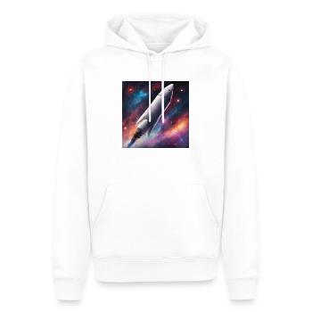 Space Craft - Männer Premium Bio Hoodie - Weiß - Vorne - Nico (187cm)