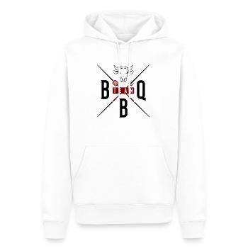 grill bbq team - Männer Premium Bio Hoodie - Weiß - Vorne - Nico (187cm)