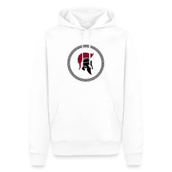 Spartans - Men’s Premium Organic Hoodie - white - Front - Nico (187cm)
