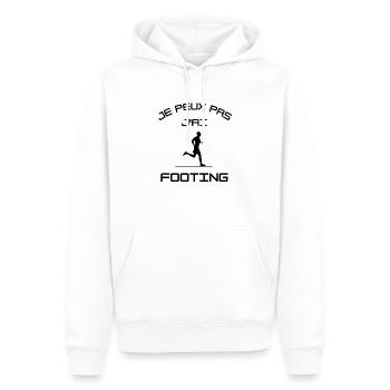J'peux pas j'ai footing - Sweat à capuche Premium bio Homme - blanc - Devant - Nico (187cm)