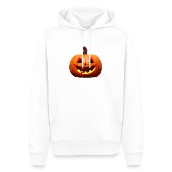 Costume de citrouille Halloween Costume de citrouille Cadeau - Sweat à capuche Premium bio Homme - blanc - Devant - Nico (187cm)