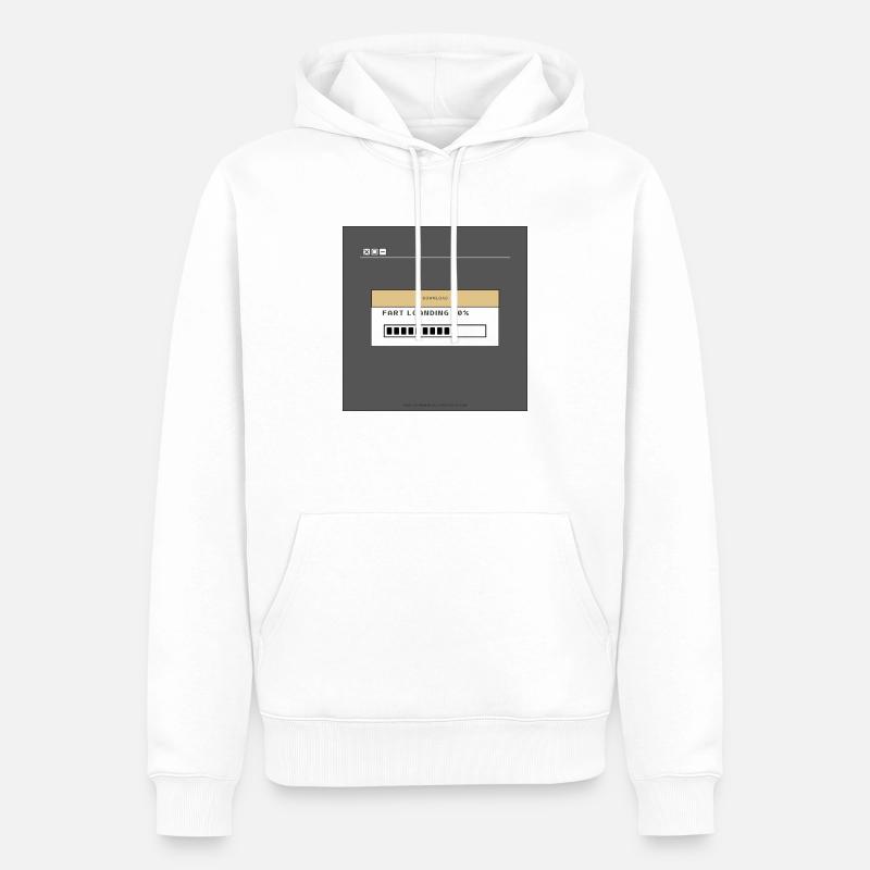 47DE4755 E9EB 449F BE6F 3F4AF763E507 - Männer Premium Bio Hoodie - Weiß
