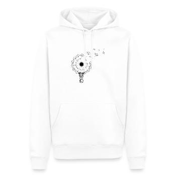 Montgolfière pissenlit - Sweat à capuche Premium bio Homme - blanc - Devant - Nico (187cm)