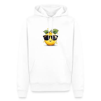 Eine Lässige Zitrone - Männer Premium Bio Hoodie - Weiß - Vorne - Nico (187cm)