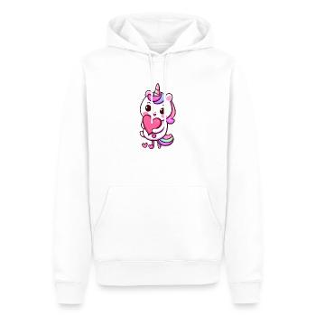 Licorne Mythique Animal Licorne Fille Licornes - Sweat à capuche Premium bio Homme - blanc - Devant - Nico (187cm)