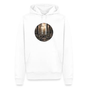 Bicycle / Bike / Cycling / Bicycle / Forest / Mountains - Men’s Premium Organic Hoodie - white - Front - Nico (187cm)