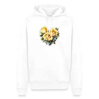 Blume Geschenk Blumen Garten Hobbygärtner Gärtner - Männer Premium Bio Hoodie - Weiß - Vorne - Nico (187cm)