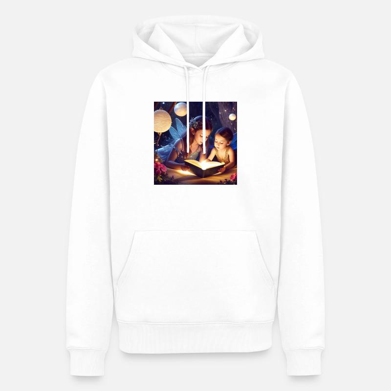 Märchenstunde - Männer Premium Bio Hoodie - Weiß