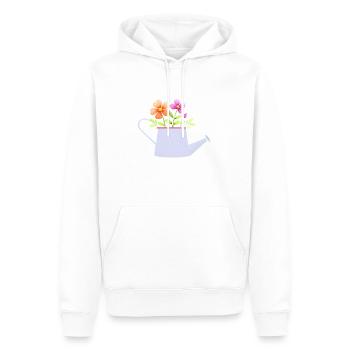 Blume Gärtner Geschenk Blumen Garten Hobbygärtner - Männer Premium Bio Hoodie - Weiß - Vorne - Nico (187cm)