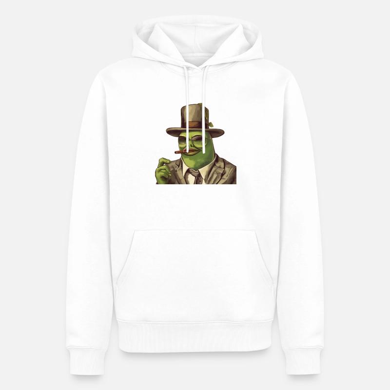 Avocado Dude - Männer Premium Bio Hoodie - Weiß