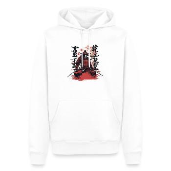Japanischer Samurai - Männer Premium Bio Hoodie - Weiß - Vorne - Nico (187cm)