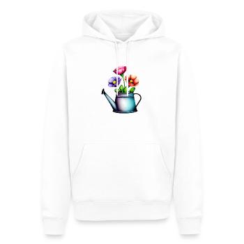 Blume Gärtner Geschenk Blumen Garten Hobbygärtner - Männer Premium Bio Hoodie - Weiß - Vorne - Nico (187cm)