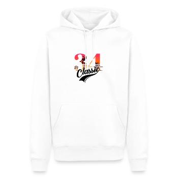 Vintage 1934-34th anniversary - Men’s Premium Organic Hoodie - white - Front - Nico (187cm)