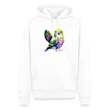 Cockatiel Budgie Bird Propriétaire - Sweat à capuche Premium bio Homme - blanc - Devant - Nico (187cm)