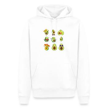 Avocado - Männer Premium Bio Hoodie - Weiß - Vorne - Nico (187cm)