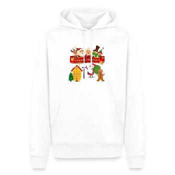 merry christmas - Männer Premium Bio Hoodie - Weiß - Vorne - Nico (187cm)