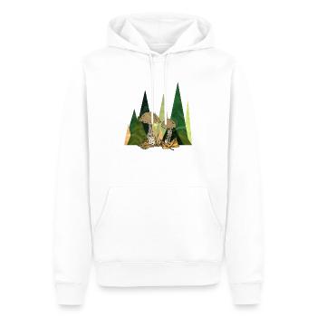 Pilze - Männer Premium Bio Hoodie - Weiß - Vorne - Nico (187cm)