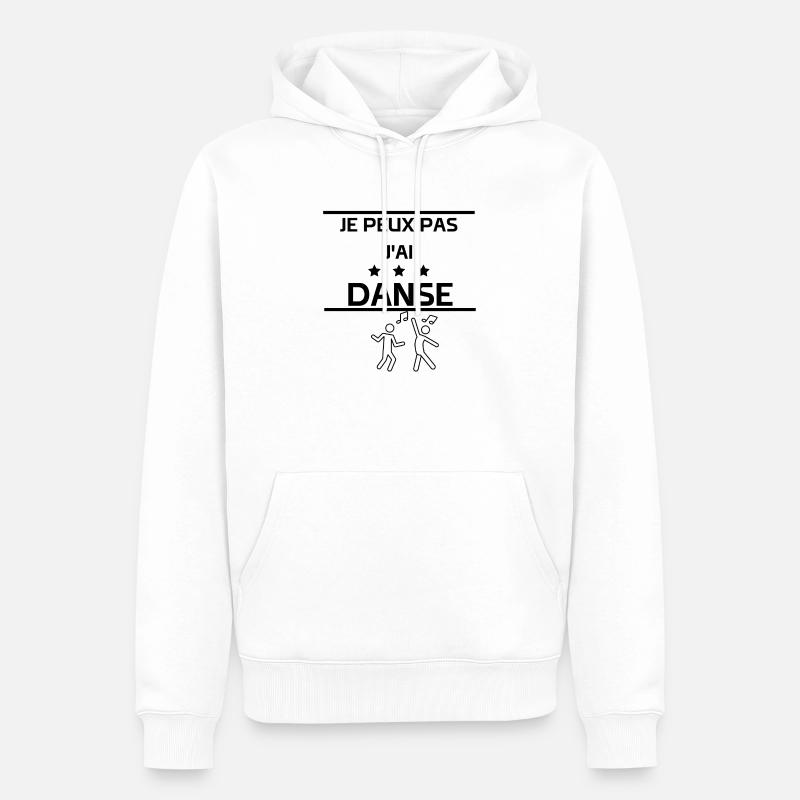 Indisponible, Danse en Cours - Sweat à capuche Premium bio Homme - blanc