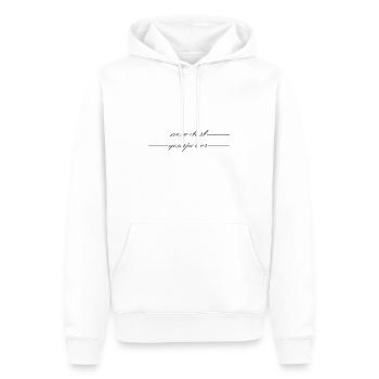 never lost your power - Männer Premium Bio Hoodie - Weiß - Vorne - Nico (187cm)
