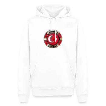 Hotel Türkiye, Istanbul - Hotelangebote und Bewertungen - Männer Premium Bio Hoodie - Weiß - Vorne - Nico (187cm)
