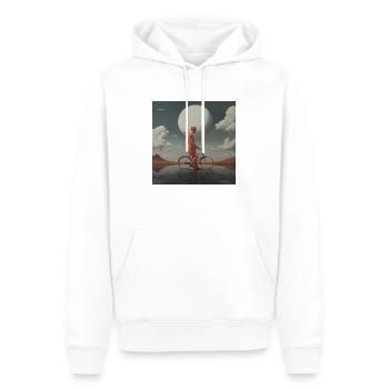 Bicyclette - Men’s Premium Organic Hoodie - white - Front - Nico (187cm)