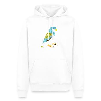 Propriétaire d’oiseaux Budgie Cockatiel Bird - Sweat à capuche Premium bio Homme - blanc - Devant - Nico (187cm)