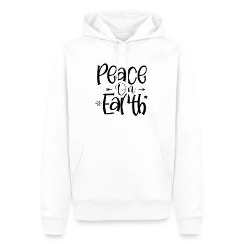 Peace On Earth - Männer Premium Bio Hoodie - Weiß - Vorne - Nico (187cm)
