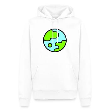 Mother Earth - Männer Premium Bio Hoodie - Weiß - Vorne - Nico (187cm)