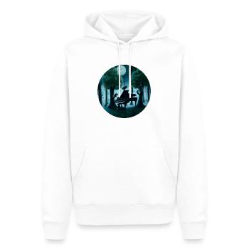 Piano im Wald - Männer Premium Bio Hoodie - Weiß - Vorne - Nico (187cm)