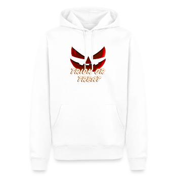 Trick or Treat Halloween Kürbis Face Grimasse - Männer Premium Bio Hoodie - Weiß - Vorne - Nico (187cm)