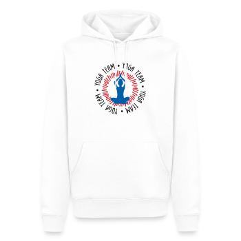 Team-Yoga - Männer Premium Bio Hoodie - Weiß - Vorne - Nico (187cm)