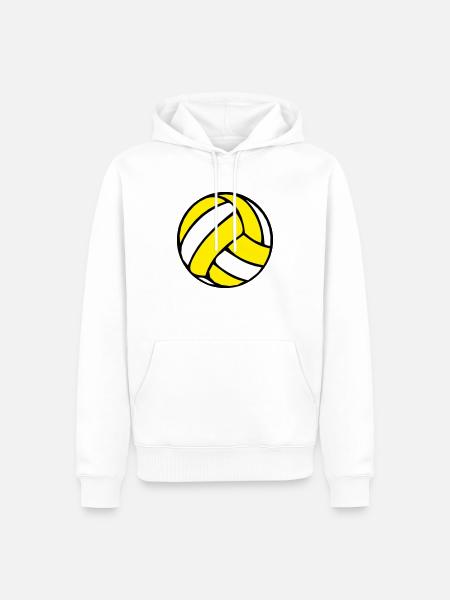Beachvolleyball Beachball 2510 - Männer Premium Bio Hoodie - Weiß