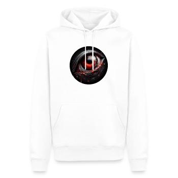 Magic Eye Fear Spooky Dark Character - Men’s Premium Organic Hoodie - white - Front - Nico (187cm)