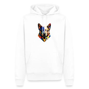 Berger allemand Propriétaire de chien Chien Chien Propriétaire de chien - Sweat à capuche Premium bio Homme - blanc - Devant - Nico (187cm)