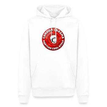 Candor Chasma - Männer Premium Bio Hoodie - Weiß - Vorne - Nico (187cm)